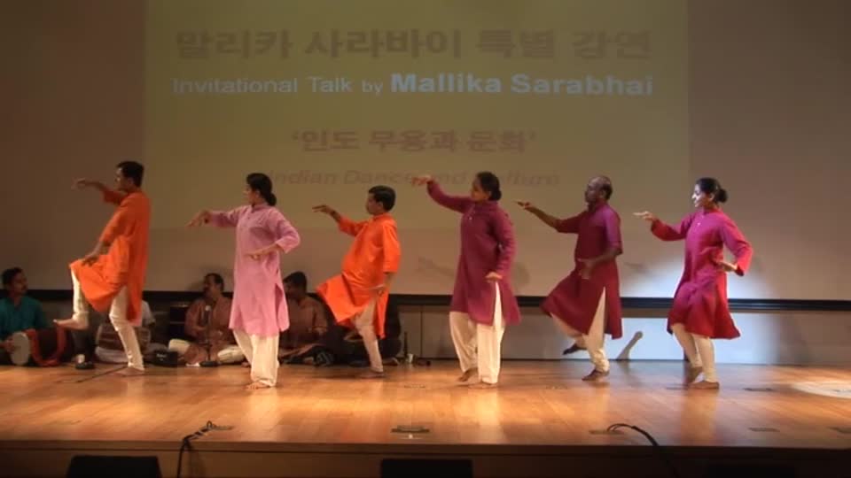 말리카 사라바이 특별 강연
-<font color='red'>인도</font> 무용과 문화